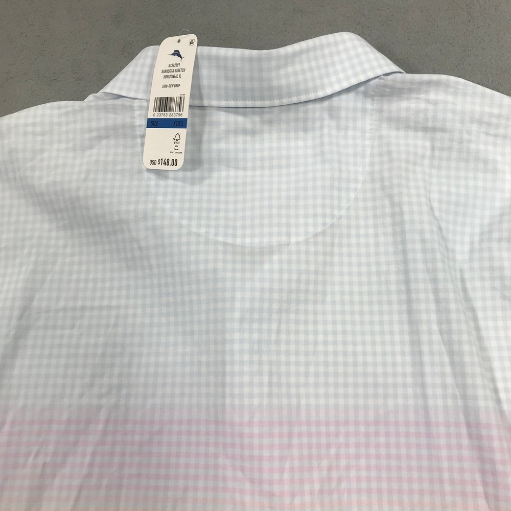Tommy Bahama Button Down Shirt Mens XL Sarasota Stretch Stretch Performance NEW - Picture 10 of 11